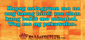 English – Tagalog Love Quotes