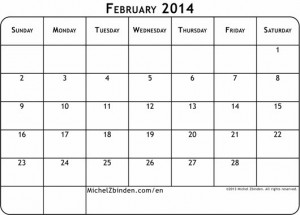 February 2014 Calendar Printable #5 - Printable Calendar 2014 ...
