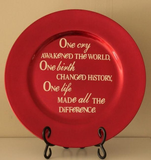 ... plate or charger and make a few of these with different holiday quotes