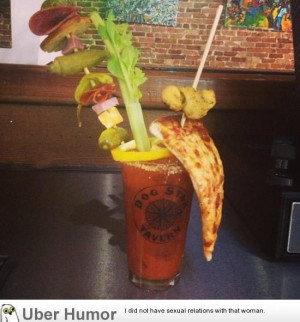 Bloody Mary at a local bar has all the fixins, including slice of ...