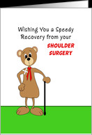 Shoulder Surgery Get Well Greeting Card-Bear Band Aid on Shoulder card ...