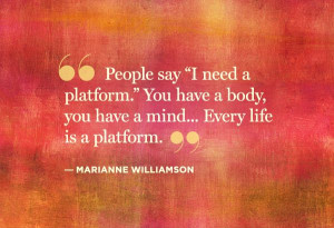 ... from Marianne Williamson - @Helen Palmer George #supersoulsunday