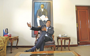 industrialist Binod Chaudhary who leads the family run Chaudhary