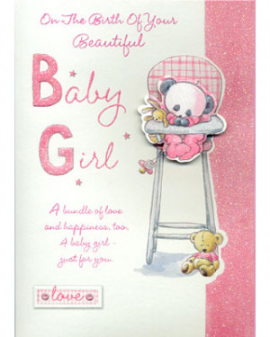 These are the baby girl birth cards ebay Pictures