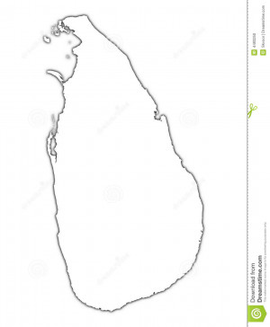 Sri Lanka Map Outline