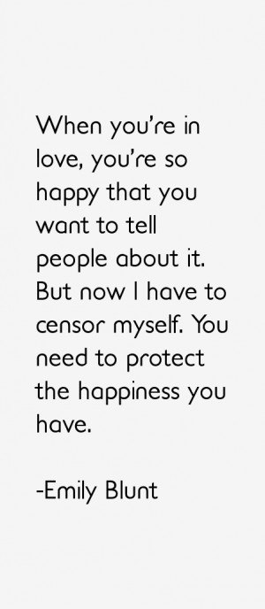 Emily Blunt Quotes & Sayings