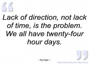 lack of direction zig ziglar