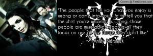 Andy Biersack quote cover