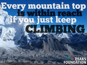 Keep climbing!!