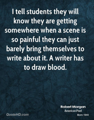 tell students they will know they are getting somewhere when a scene ...