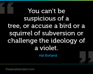 ... or a squirrel of subversion or challenge the ideology of a violet
