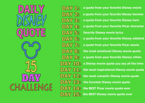 Day 1: a quote from your favorite Disney movie