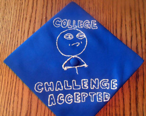 creative graduation cap college accepted meme