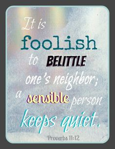 Help me, Lord. Keep slander, gossip, backbiting, harsh joking ...