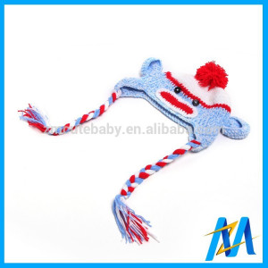 ... Baby Costume Hand Crocheted Earflap Hat Funny Winter Hats For Baby