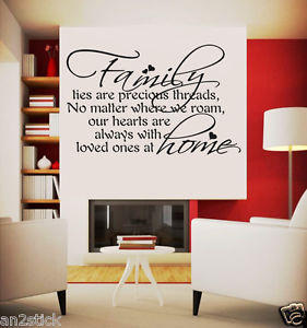 Family-Ties-Are-Precious-Threads-Wall-Quotes-Home-Decor-Wall-Stickers ...