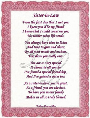 Happy Birthday, Special Brother In Law, Sisters In Law Poems, Birthday ...