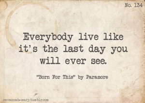Paramore Lyric Quotes