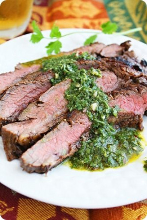 Flank Steak and Chimichurri. Use grass-fed, organic beef from your ...