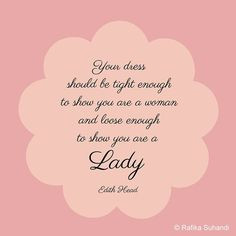 Be a lady - Inspirational quote art - Fashion quote - Dressing room ...