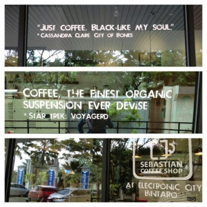 Coffee Shop Window Quotes.