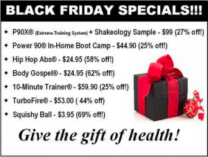 The Beachbody Team Black Friday Special Offers – Order NOW Supplies ...