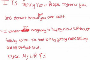 Name Calling Quotes ~it's funny how people ignores