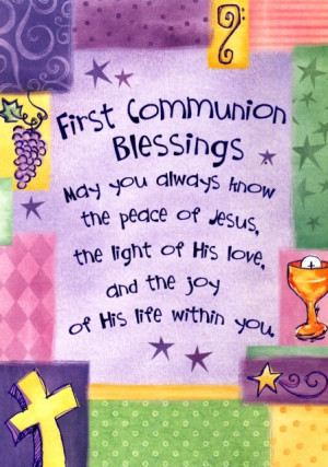 first communion blessing pictures | First Communion Blessings Greeting ...