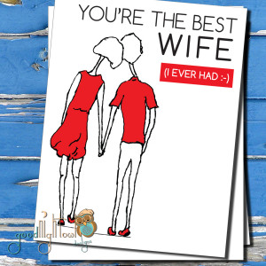Cute Husband And Wife Quotes Funny, husband & wife card