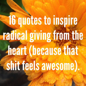 Quotes regarding Giving