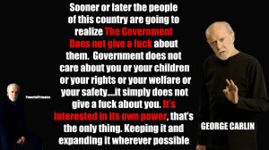 George Carlin Government Quotes George carlin government