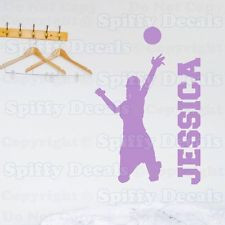 PERSONALIZED VOLLEYBALL PLAYER CUSTOM NAME GIRL Quote Vinyl Wall Decal ...
