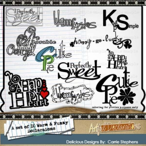 Warm+Fuzzy+Quotes | Sale 40% Titles & Quotes for Digital Scrapbooks ...