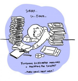 ... to draw a little picture in every single shuteye book that i m sending