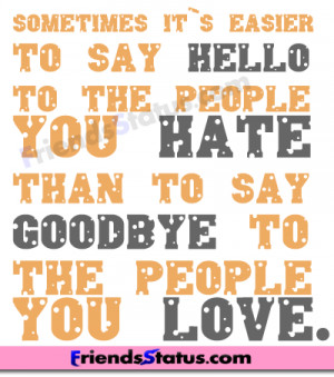 love and hate facebook status image