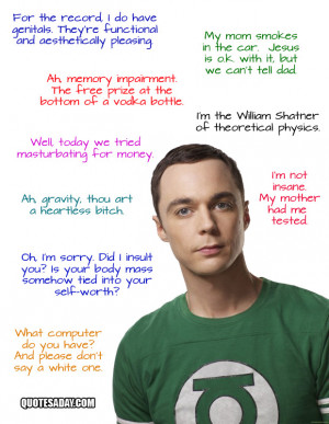 Sheldon Cooper Quotes | The Big Bang Theory Fan Site