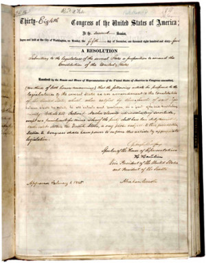 Thirteenth Amendment History