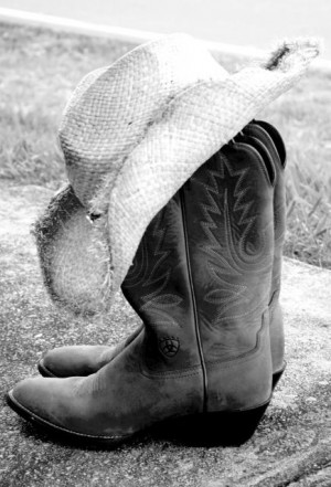 cowboy boots and hat wallpaper