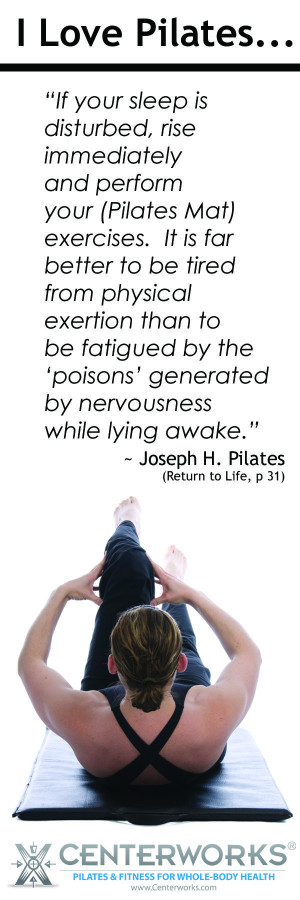Joseph Pilates Quote, 