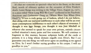 Re OT LESTER BANGS TRUTH TELLER
