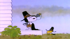 Snoopy And Woodstock Pilgrims