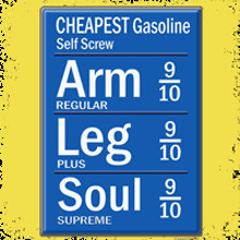 Cheapest Gasoline Prices T-shirts and gifts. Funny Cool Go Green ...