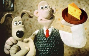 When Wallace and Gromit want cheese, they go to the moon.