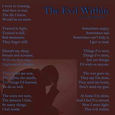 ptsd poem more wounds ptsd ptsd poems ole wars evil the evil within 1