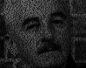 William Faulkner - 11x14 Typographi cal Portrait Fine Art Print ...