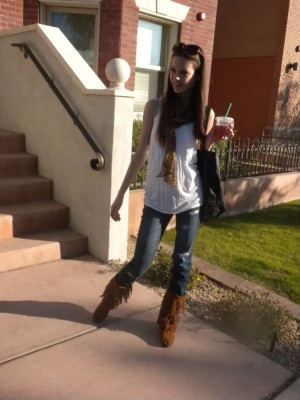 fringe boots fashion footwear style photoshoot