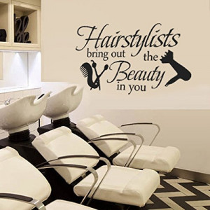 Wall Lettering Words Wall Quotes Salon Wall Decal Hair Salon Wall ...