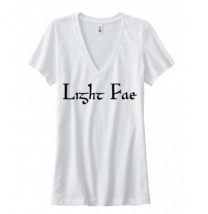Light Fae Lost Girl Quote Dyson Hale Trick White 100% Cotton Deep V ...