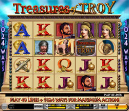 Treasures of Troy features reel design based on the ancient legend