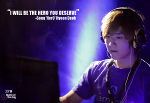 One of the best quotes of 2012 - Liquid.Hero right before he went on ...
